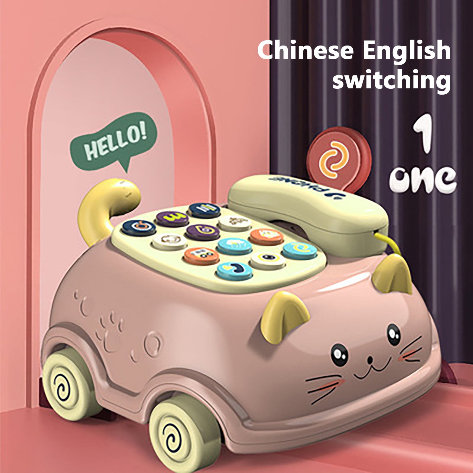 Cyber and Monday Deals 2024 Clearance Under 5.00 Baby Telephone Toy