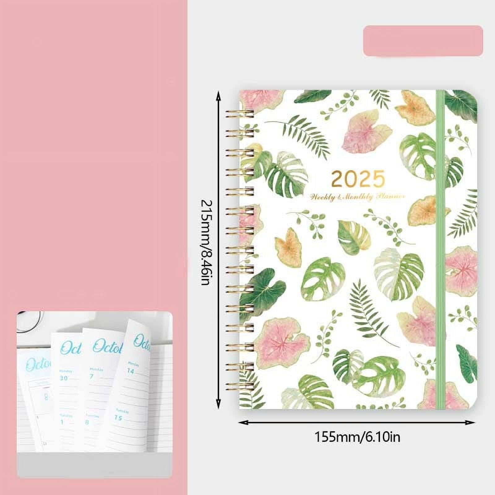 Cyber&Monday Deals 2024 PPgejGEK 2025 English Schedule A5 Plan Book with Separating Pages Plan