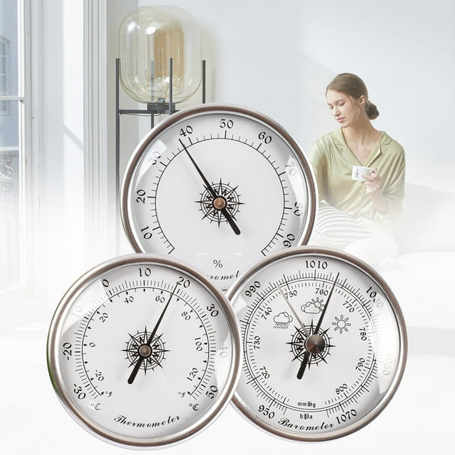 Rkxzt 3-in-1 Atmosphere Manometer, Hygrometer Thermometer, Outdoor ...