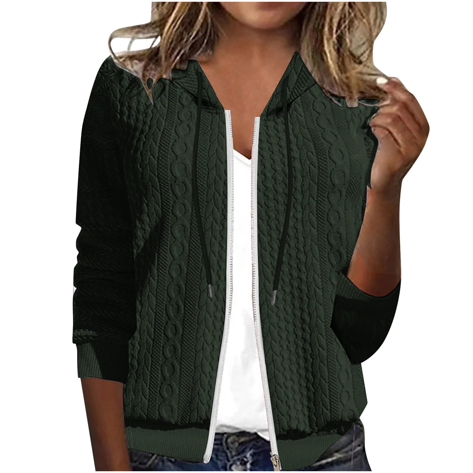 Cyber and Monday Deals BUIgtTklOP time and tru Women Casual Loose Knit