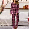 thumbnail image 1 of Xihbxyly Christmas Pajamas for Women, Women's Christmas Printed Pajama Set for Daily Home Wear Two-Piece Pajama Set with Pocket, 1 of 6