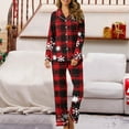 thumbnail image 1 of Xihbxyly Christmas Pajamas for Women, Women's Christmas Printed Pajama Set for Daily Home Wear Two-Piece Pajama Set with Pocket, 1 of 6