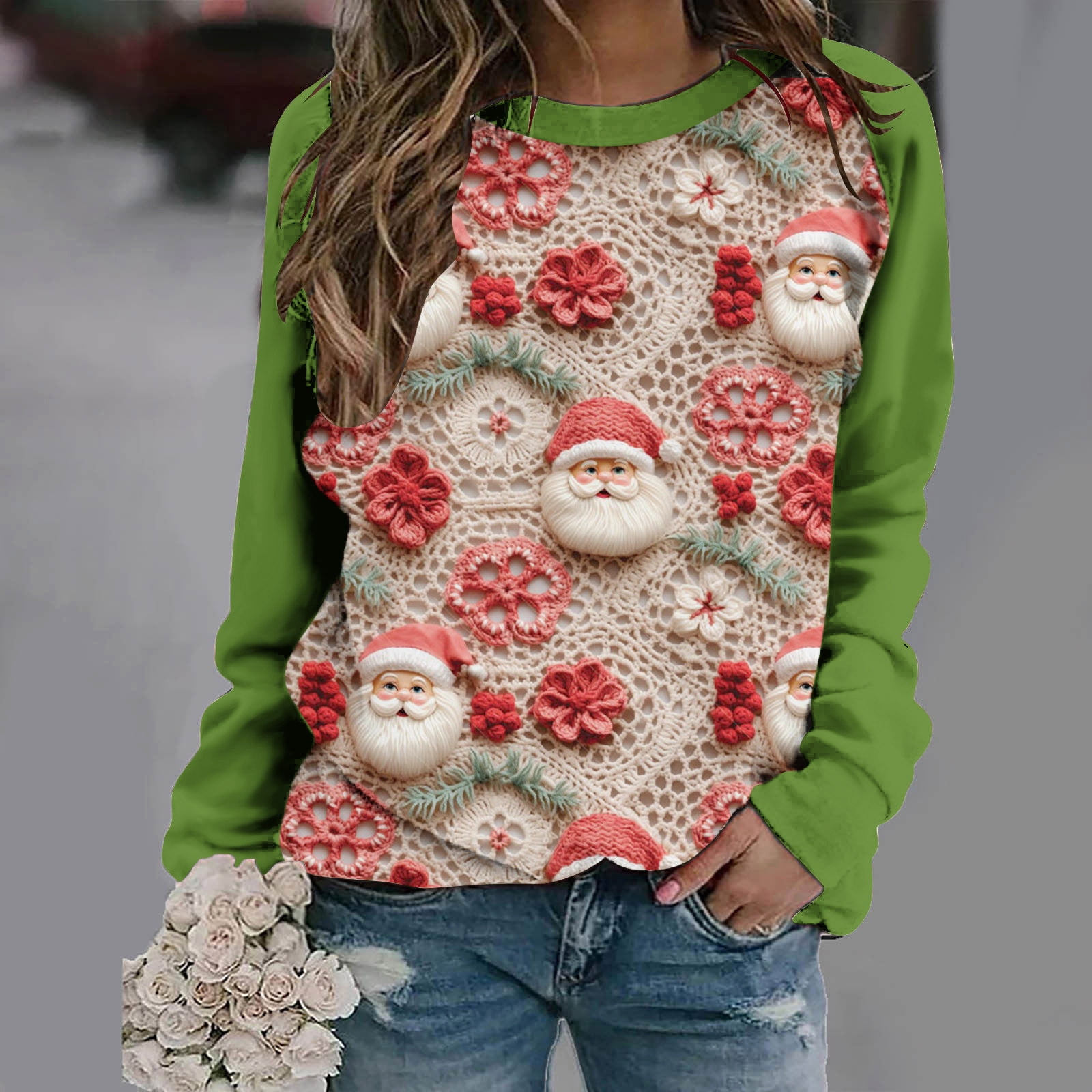 Cyber&Monday Deals Clear 50 off Wycnly Christmas Sweater Xmas