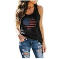 thumbnail image 1 of Dyegold 4th Of July Tank Tops For Women Summer Sleeveless American Flag Shirt Loose Casual Patriotic Graphic Tee Tops Tshirt, 1 of 4