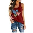 thumbnail image 1 of Dyegold 4th Of July Tank Tops For Women Summer Sleeveless American Flag Shirt Loose Casual Patriotic Graphic Tee Tops Tshirt, 1 of 4