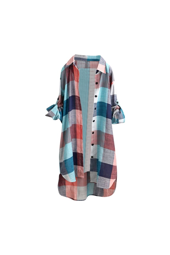 Dyegold Button Down Shirts For Women Fall Fashion 2025 Dress Shirt Long Sleeve V Neck Blouse Tops Casual Tunics With Pockets