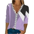 thumbnail image 1 of Dyegold Casual Long Sleeve Tops For Women Fashion Fall 2023 V Neck Lace Trim Sexy Blouses Floral Printed Shirts Loose Tshirt, 1 of 5