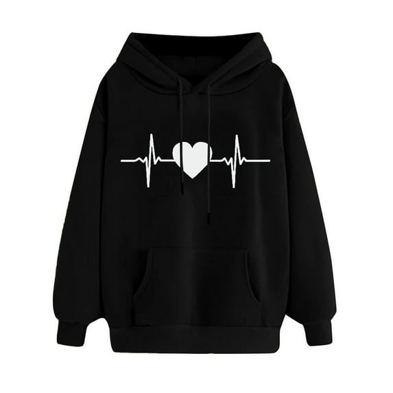Dyegold Hoodies For Women Teen Girls Cute Funny Graphic Sweatshirts Casual Loose Long Sleeve Hooed Pullover Tops With Pocket