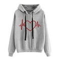thumbnail image 1 of Dyegold Hoodies For Women Teen Girls Cute Funny Graphic Sweatshirts Casual Loose Long Sleeve Hooed Pullover Tops With Pocket, 1 of 5