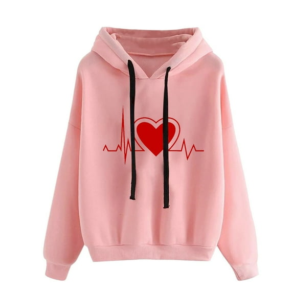 Dyegold Hoodies For Women Teen Girls Cute Funny Graphic Sweatshirts Casual Loose Long Sleeve Hooed Pullover Tops With Pocket