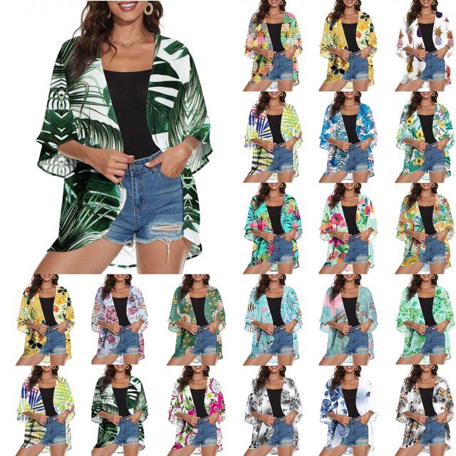 Cyber&Monday Deals Dyegold Kimono Cardigans For Women Summer Plus Size