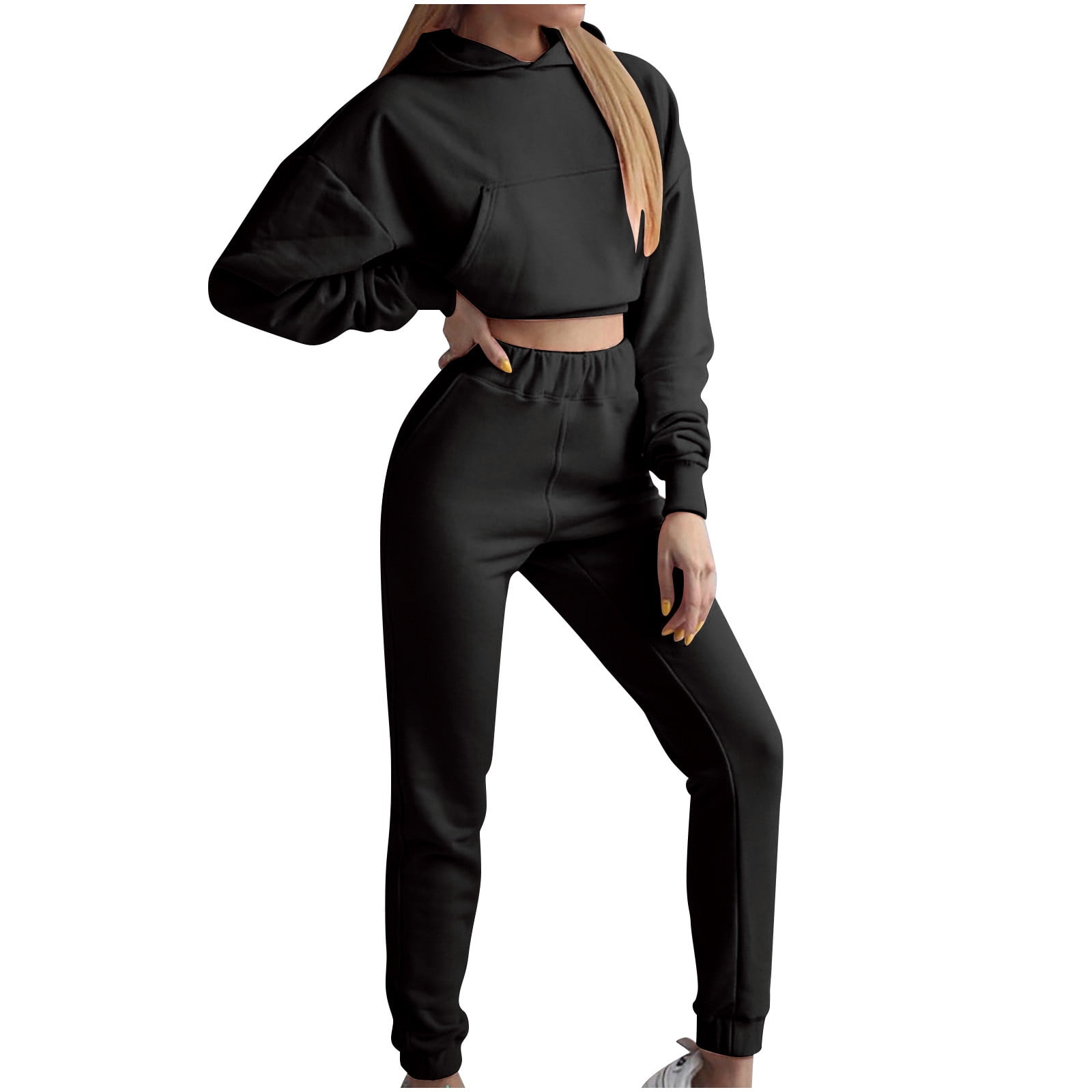 Dyegold Two Piece Summer Sets Teen Girls Workout Pants Long Sleeve