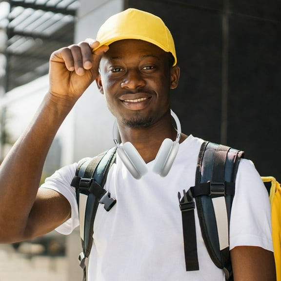 Latrodar Around-Ear Gaming Headset Surround Sound Headphones With Noise Cancelling Microphone Bluetooth Safe&Non-Toxic White 8.6x7.92 Inch Home Tools