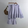 thumbnail image 1 of Lounge Set for Women 2 Piece Sweater Outfits for Women Fashion Flared Long Sleeve Round Neck Pullover Sweater and Drawstring Flared Pant Suits Two Piece Sets Under $10, 1 of 5