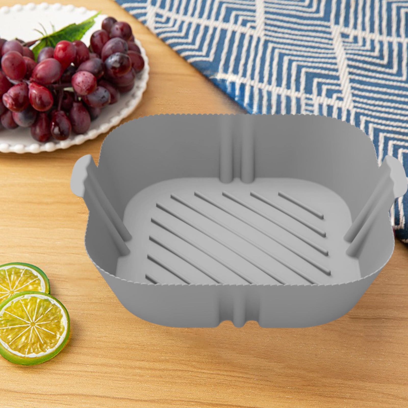 Cyber&Monday Deals OEFNTAC Heat Tolerant Flexible Baking Pan for Fryers