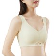 thumbnail image 1 of Cyber and Monday Deals! Qiaocaity Women Bras High Support Underwear Women Fashion Sports Bra Wire Free Underwear One-Piece Bra Everyday Underwear Beige XL, 1 of 3