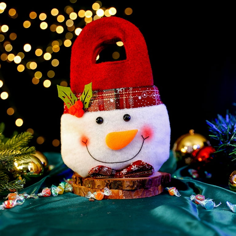Rbckvxz Christmas Decorations Under Clearance, Christmas Gift Snowman Bag Candy Bag Christmas Gifts for Festival or Party, Christmas Gifts Decor