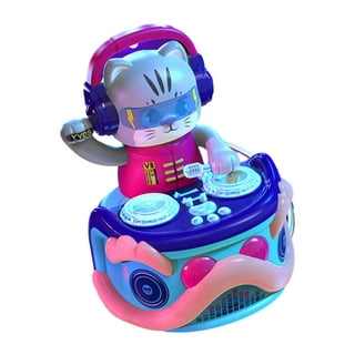  DJ Electric Music Dancing Cat Toy, DJ Swinging Kitten Toy with  Music and Lights