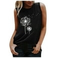 thumbnail image 1 of Womens Summer Tops, Dandelion Muscle Tank Top Women Meditation Yoga Shirts Summer Vacation Graphic Tank Top Sleeveless Tees Vest, 1 of 4