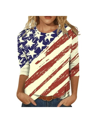 Size Womens Patriotic Tops