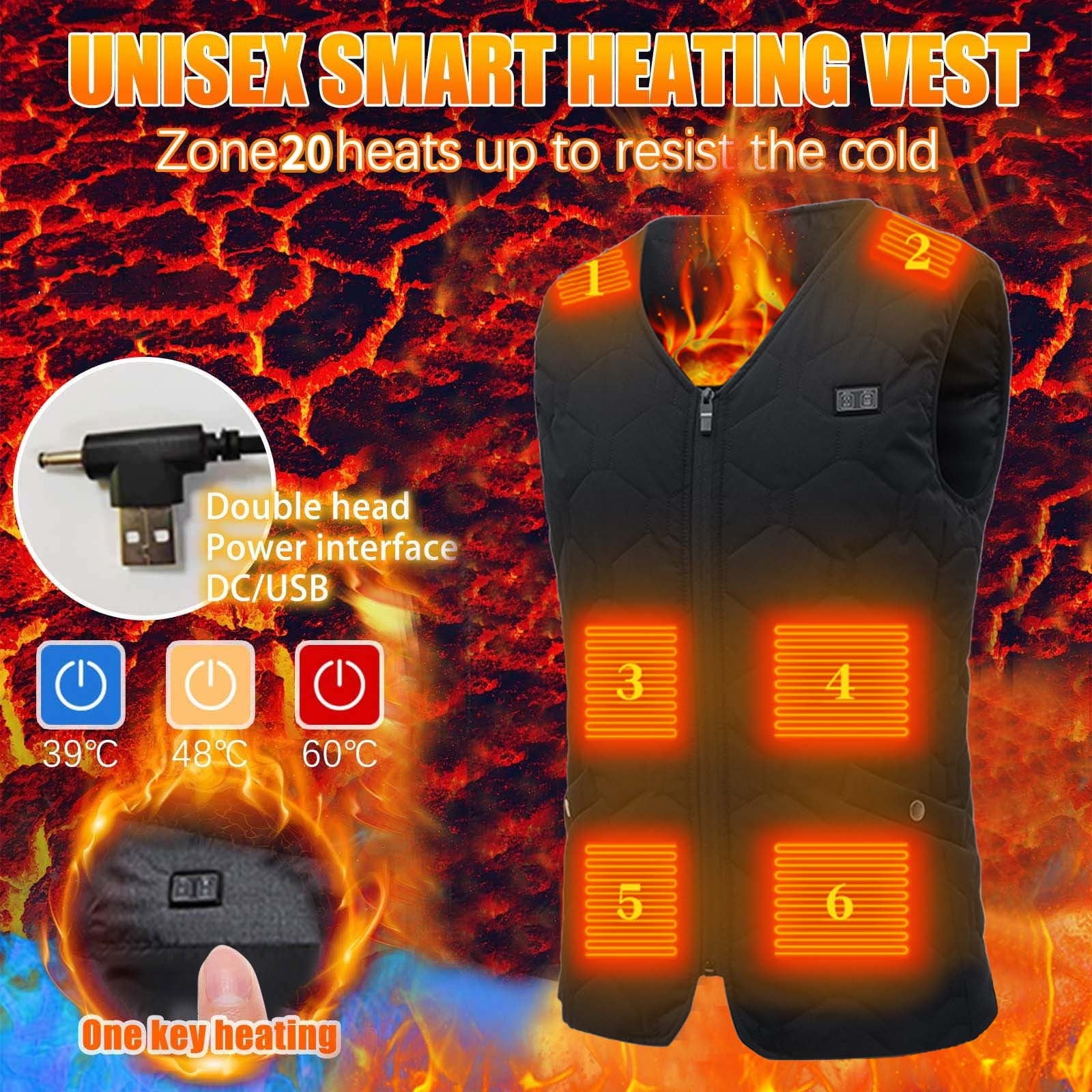 Cyber&Monday Deals Usmixi Heated Vest for Women Womens Heated Vest
