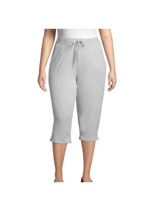 JWZUY Women's Linen Blend Drawstring Wide Leg Crop Pant Casual Summer  Capris Pants with Pockets 1-Purple M
