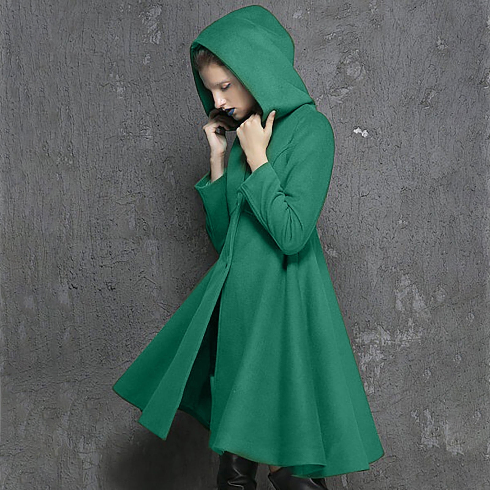 Cyber&Monday Deals Usmixi Womens Cardigan Womens Overcoat Casual Button Down Loose Cozy Woolen