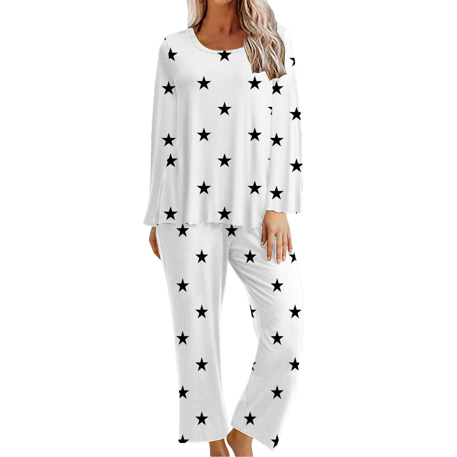 Cyber&Monday Deals Usmixi Womens Pajama Set Womens Sleepwear 2 Piece