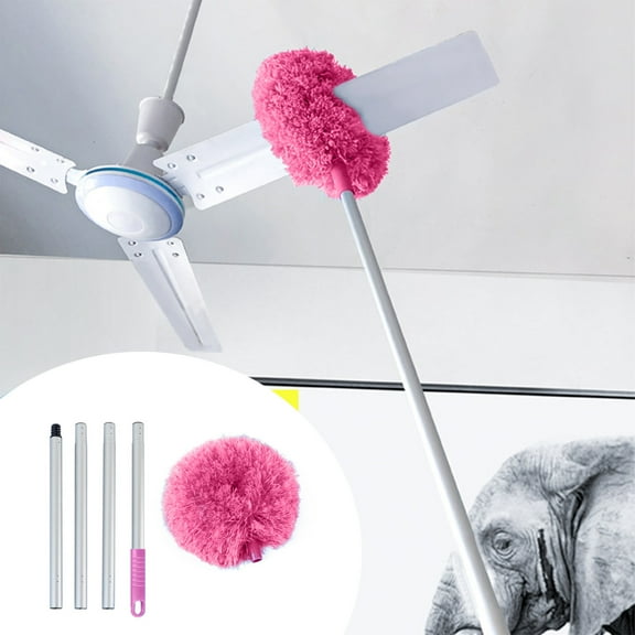 kkbbma under $5 Ceiling Fan Duster Dusters For Cleaning- Microfiber Duster With Extension Pole 47 Inches- Duster For Cleaning Ceiling Fan- High Ceiling- Furniture