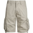 thumbnail image 1 of Cyber_Monday Xihbxyly Mens Shorts Cargo Shorts for Men, Cargo Shorts for Men Stretch Waist Cotton Hiking Short Casual Solid Zipper Button Pockets Cropped Cargo Shorts 1Dollar Deals Useless Stuff, 1 of 5