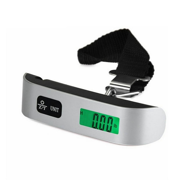 Cyber_&Monday cuyhtdup Travel Easy Scale 50kg Portable Hheld Scale, High-Precision Luggage Weighing Solution for Household Use, Features Accurate Sensor Technology Comfortable Rubber-Textured Hle