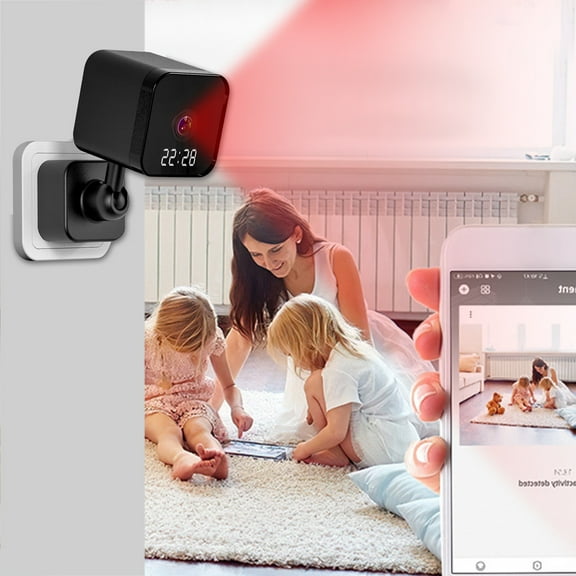 Iumwxz 1080p Hd Indoor Camera for Home Security with Motion Detection Two-Way Audio Night Vision & Card Storage Holiday Travel Christmas home decor christmas clearance outdoors indoor