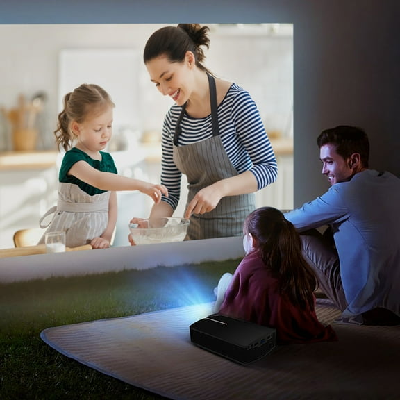 Iumwxz New Household Office Projector Led Portable High-Definition 130 Inch Large Screen Projector Trapezoidal Correction Diffuse Reflection Eye Protection home decor christmas clearance indoor