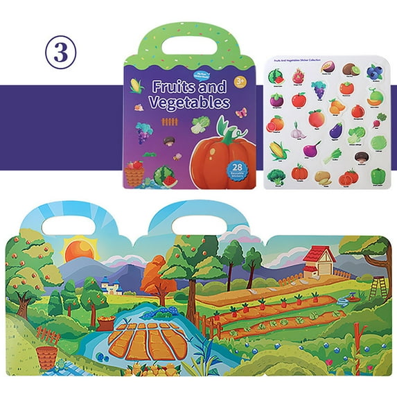 Iumwxz Festival Gift Reusable Sticker Book 'S Stickers Activity Books 'S Guide Stickers Learning Educational Toy Sticker Toys home decor christmas clearance outdoors indoor