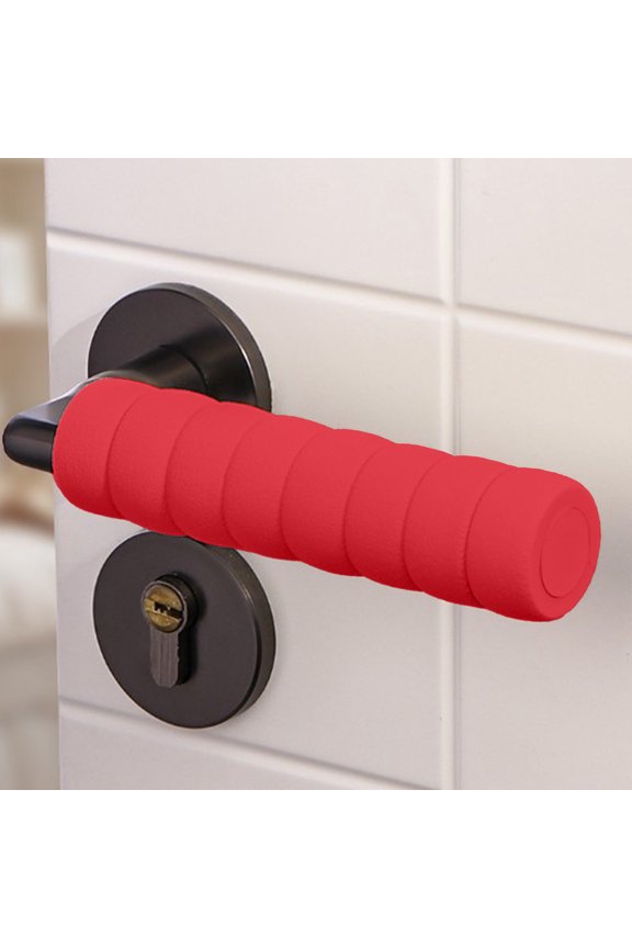 No Collision and No Staticly Door Handle Protective Cover Protective Helixs Door Handle Cover Caterpillars Sponge Door Handle Cover Winter Warming Gadget home decor christmas clearance indoor