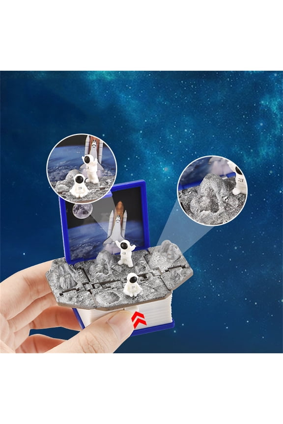 Popular on Walmart Three-Dimensional Folding Book Spaceman Key Chain Bag Pendant Decompression Toy Toys Christmas Gifts home decor christmas clearance outdoors indoor