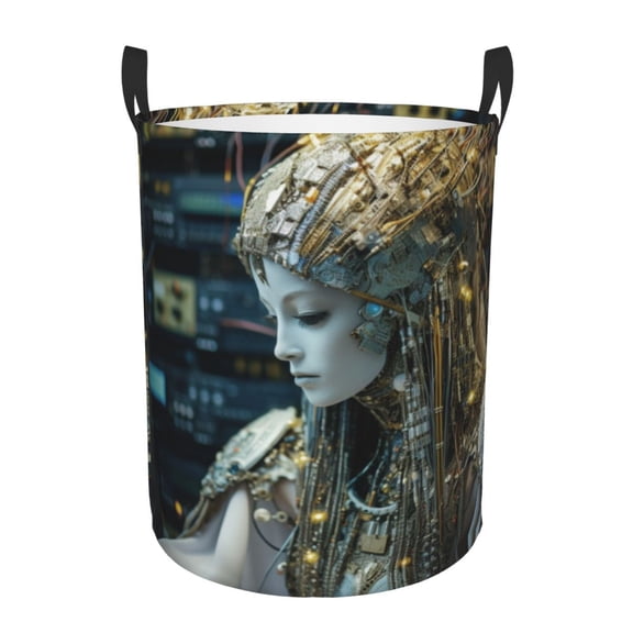 Cyber Princess Laundry Hamper Small Storage Basket/Toy Organizer/Dirty Clothes Bucket