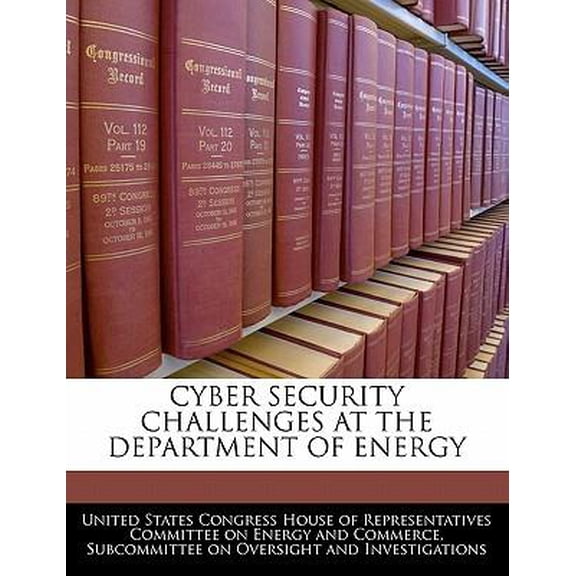 Cyber Security Challenges at the Department of Energy Paperback