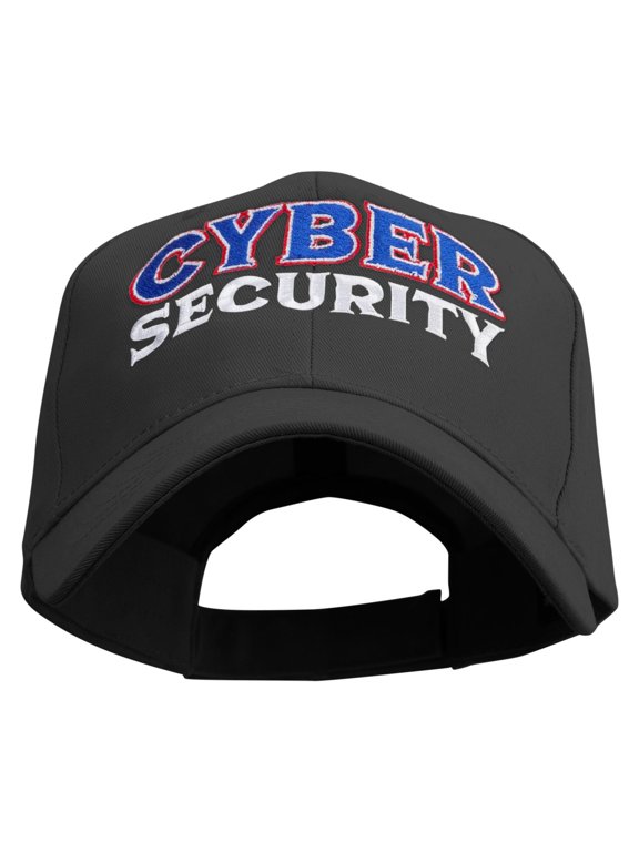 Cyber Security Embroidered Low Profile Organic Cotton Cap - Black OSFM
