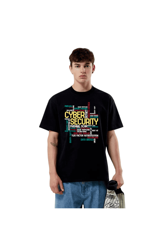Cyber Security Hacker Analyst Computer Programmer Tech Unisex T-Shirt V14588, up to Size 5XL