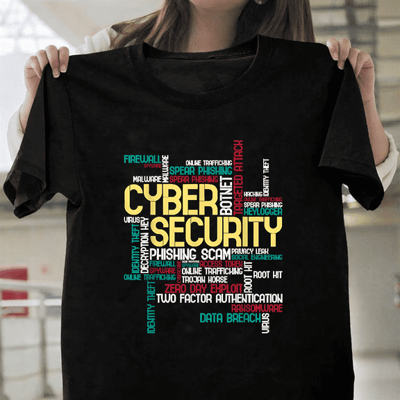 Cyber Security Hacker IT Analyst Computer Programmer Tech Gift Unisex T-Shirt, for men & women, up to size 5XL.