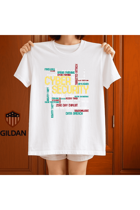 Cyber Security T Shirt Hacker IT Analyst Programmer Graphic Gift IdeaV14588,for unisex up to 5XL