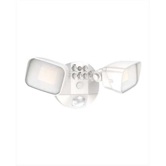 Cyber Tech Lighting LF2516PMH2-WH-CCT Dual LED Motion Security Light, White