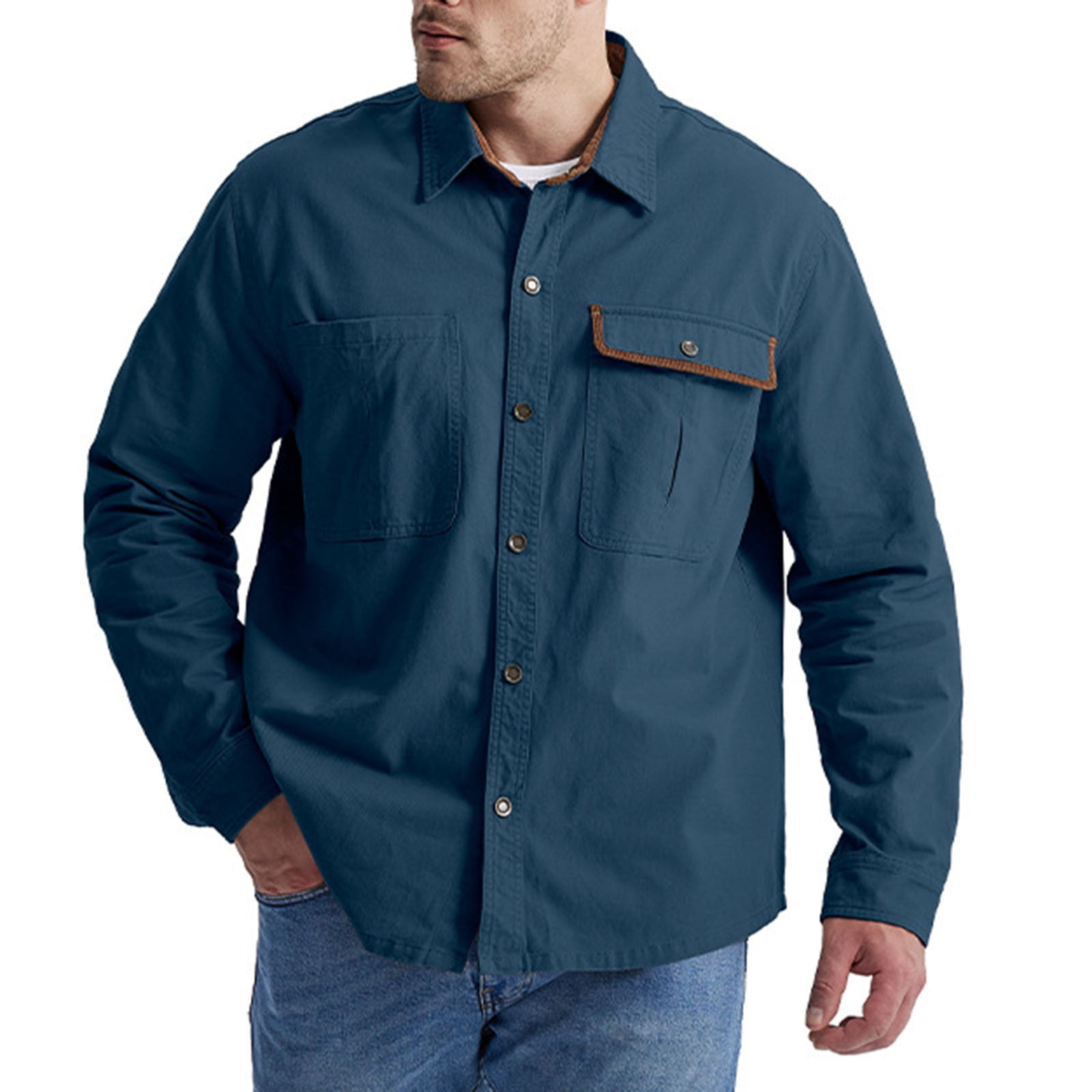 Cyber and Monday Deals 2024 CaiJunJia No Boundaries Men Casual Solid