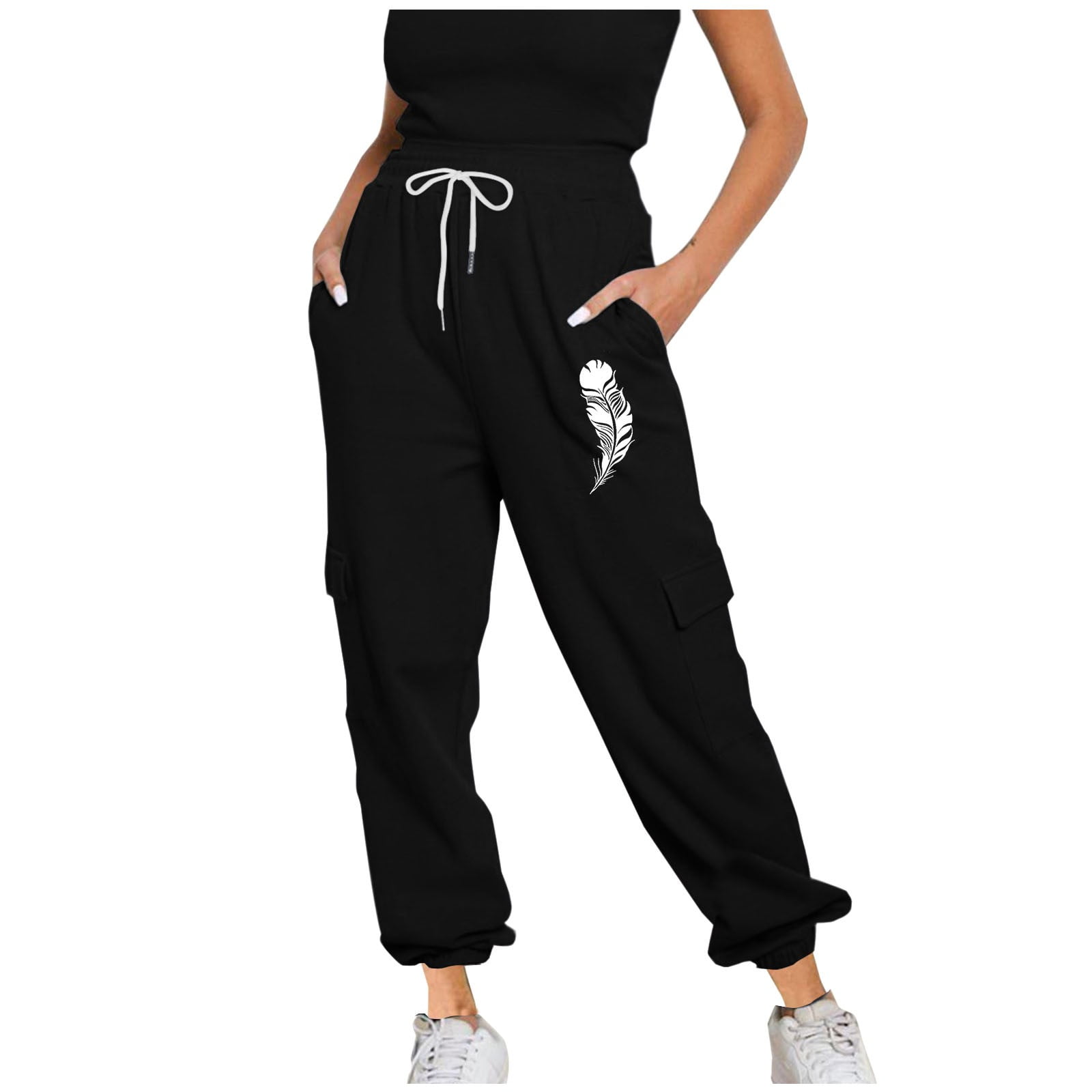 Cyber and Monday Deals BUIgtTklOP no boundaries Womens High Waist Baggy