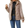 thumbnail image 1 of Cyber of Monday Clearance LYXSSBYX Cardigans for Women Clearance Women's Zippered Cardigan Coat Long Sleeved Casual Coat, 1 of 4