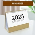 Cyber of Monday USUPDD Desktop Calendar 2025 Unprinted Kraft Paper