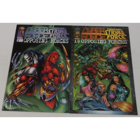 CyberForce / Codename: Stryke Force - Opposing Forces #1-2 VF/NM complete series ; Image
