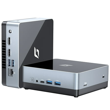 CyberGeek Nano J1 Linux Mini PC, Intel N5095A Quad-Core(Beat N5105) Up to 2.9Ghz, 8GB RAM 3200MHz, 512GB PCIe SSD Mini Computer, Micro PC Support 4K Dual Display, WiFi, Type-C, RJ45, VESA, Ubuntu OS
