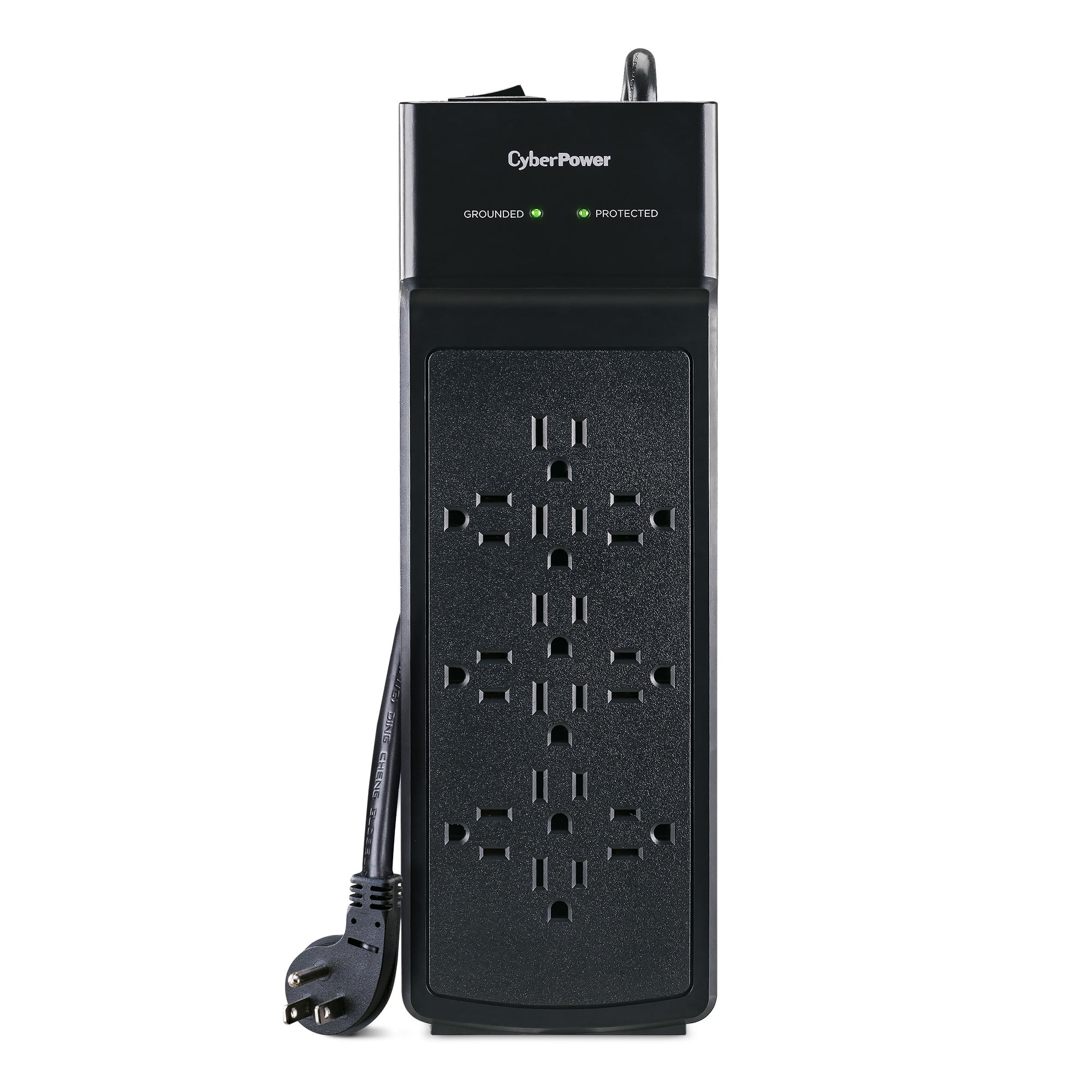 CyberPower Black 12-Outlet Surge Protector Power Strip with 6ft Cord